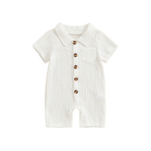 (3-6 Months, White) Βρεφική Καλοκαιρινή Ολόσωμη Κάτω Φόρεμα