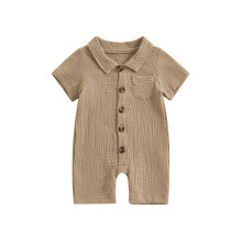 (3-6 Months, Khaki) Βρεφική Καλοκαιρινή Ολόσωμη Κάτω Φόρεμα