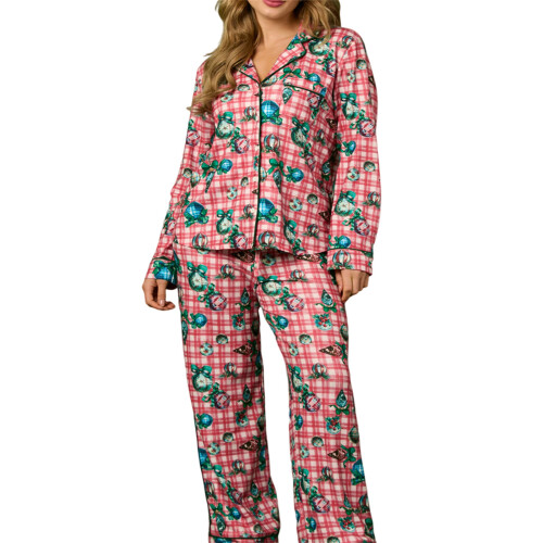 (L, Red) Conjunto de pijama e confortável.
