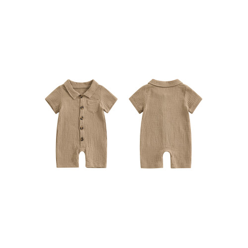 (3-6 Months, Khaki) Βρεφική Καλοκαιρινή Ολόσωμη Κάτω Φόρεμα 1