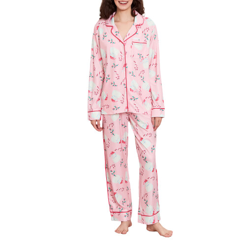 (S, Pink) Conjunto de pijama e confortável. 2