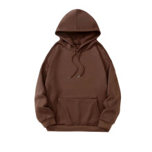 (S, Coffee) Sweat à capuche à manches longues et cordon de serrage pour femme, idéal pour le printemps et l'automne.