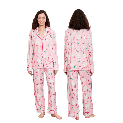 (L, Pink) Conjunto de pijama e confortável. 2