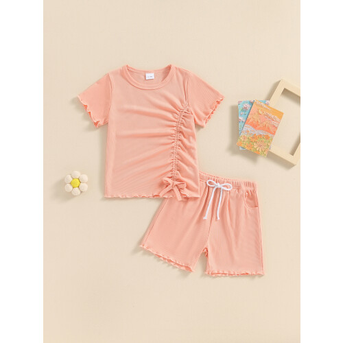 (12-18 Months, Pink) Σετ σορτς για καλοκαιρινό outfit 2