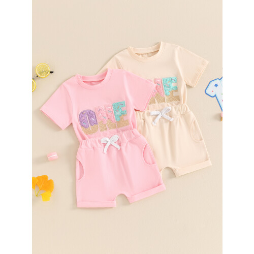 (6-12 Months, Pink) Conjunto bebé 1er o niña. 2