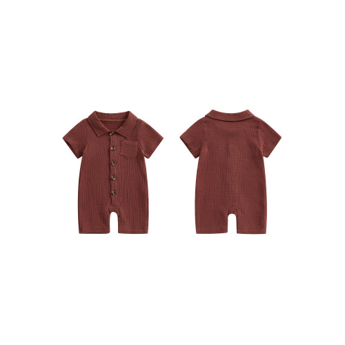 (6-12 Months, Brown) Βρεφική Καλοκαιρινή Ολόσωμη Κάτω Φόρεμα 1