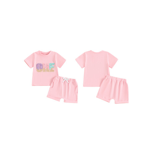 (6-12 Months, Pink) Conjunto bebé 1er o niña. 1