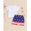 (2-3 Years, Blue) Conjunto de verano con rayas. 5