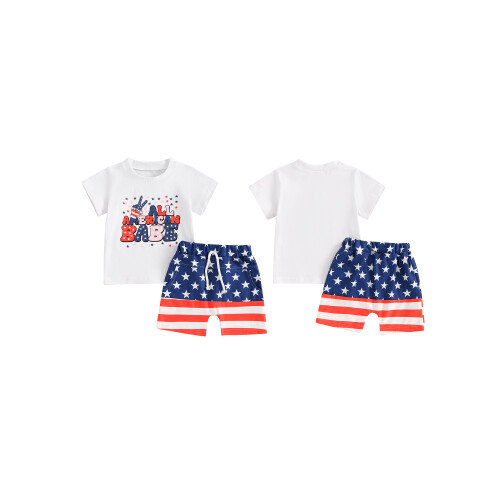 (12-18 Months, White) Conjunto infantil para o verão. 1