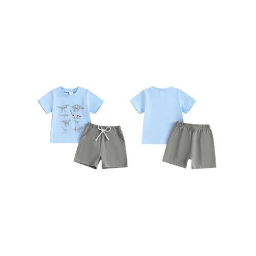 (12-18 Months, Blue) Conjunto de verano (2 piezas). 1