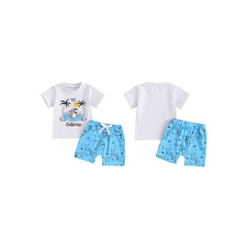 (3-4 Years, Light Grey) 2 buc. ținute haine sugari 1