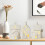 Witte keramische kerstdorpjes met ledverlichting (6 stuks) 6