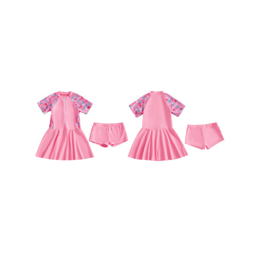 (XXXL, Pink) Conjunto de biquíni secagem rápida. 2