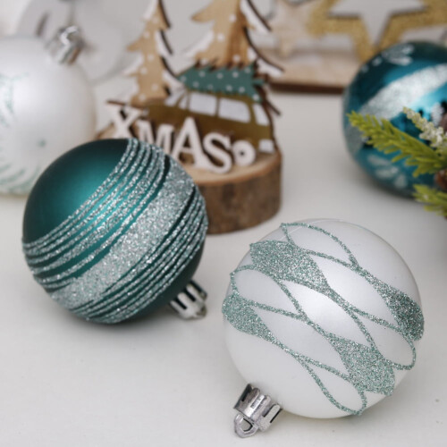 Boules de Noël incassables 6 cm, lot de 30 2