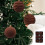 Christmas Ball Ornaments Set Flocked Brown 6 pcs 5