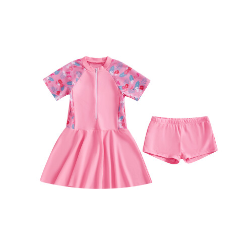 (XXXL, Pink) Conjunto de biquíni secagem rápida. 1