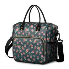 Bolsa isotérmica para el almuerzo con estampado floral para mujer – 11L