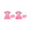 (XXXXXXL, Pink) Conjunto de biquíni secagem rápida. 3