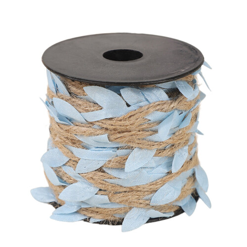 Simulated Leaf Rope Polyester Garland 100 cm Light Blue 1