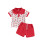 (6-12 Months, Red) Set pantaloni scurți 4 iulie 1