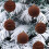 Christmas Ball Ornaments Set Flocked Brown 6 pcs 4