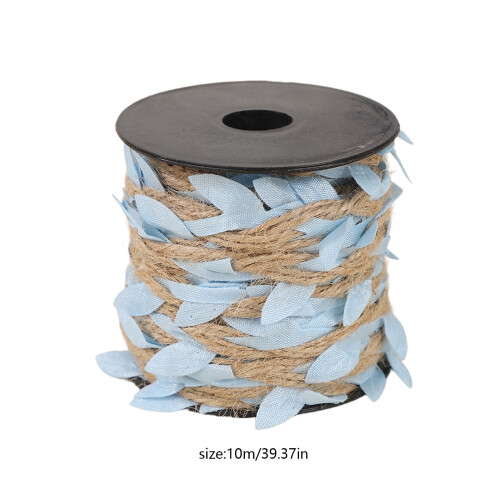 Simulated Leaf Rope Polyester Garland 100 cm Light Blue 2