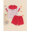 (6-12 Months, Red) Set pantaloni scurți 4 iulie 5