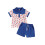 (12-18 Months, Blue) Conjunto de pantalón de julio. 1