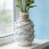 Simulated Leaf Rope Polyester Garland 100 cm Light Blue 4