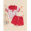 (6-12 Months, Red) Set pantaloni scurți 4 iulie 3