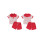(3-4 Years, Red) Conjunto de pantalón de julio. 2