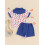 (18-24 Months, Blue) Set pantaloni scurți 4 iulie 5