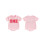 (12-18 Months, Pink) Pelele de cumpleaños de letras. 2