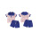 (12-18 Months, Blue) Conjunto de pantalón de julio. 2