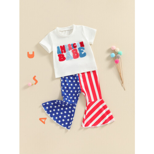 (18-24 Months, White) Σετ μπλουζάκι κοντό για νήπια 2