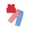 (5-6 Years, Red) Éadaí Cailín Beag 2 phíosa 1