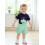 (18-24 Months, Blue) Καλοκαιρινά ρούχα για καρό σορτς 9