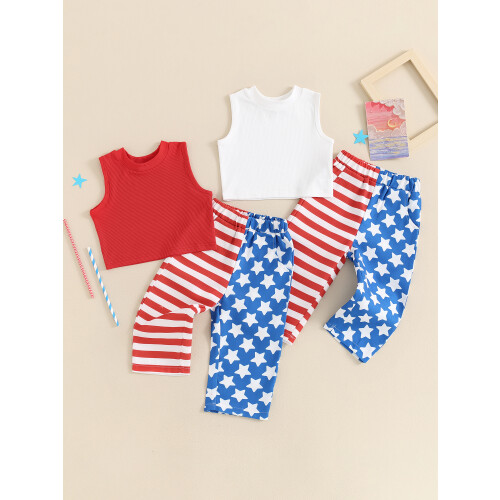 (12-24 Months, Red) Éadaí Cailín Beag 2 phíosa 2