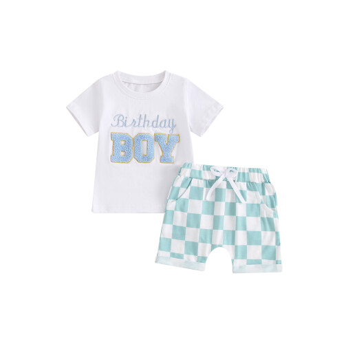 (12-18 Months, Blue) Conjunto de cumpleaños (2 piezas)