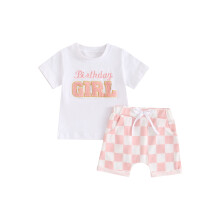 (0-6 Months, Pink) Verjaardagsoutfit voor peuters: en meisjes.