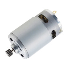 RS550 DC Motor 9/11/12//13/14 Teeth 10.8V-25V High Torque Gear Box Electric Saw Micro Motor For Reciprocating Saw/Electric Drill,Easy to Install