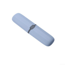 Travel Toothbrush Case with Hygienic Ventilation and Secure Seal Protection Grey