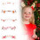 Adesivos de Natal com rosto de Papai Noel e rena (1 unidade) 4