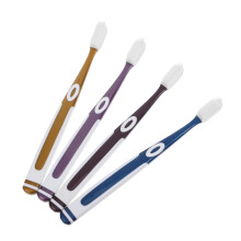 Silicone Toothbrush for Adults with Soft Bristles, Ergonomic Comfort Grip and Wide Coverage Head