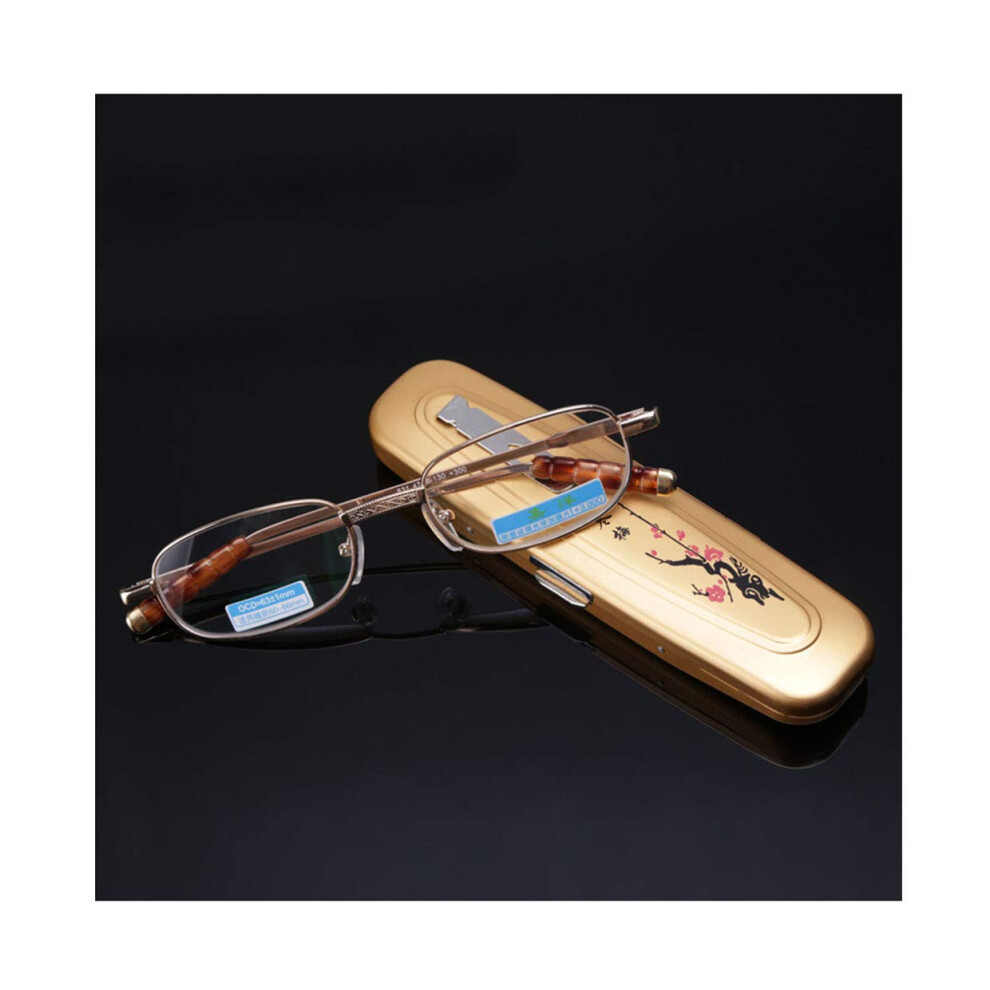 Retro Reading Glasses +2.00 Unisex Single Vision with Clear Near Vision AntiFatigue Lens
