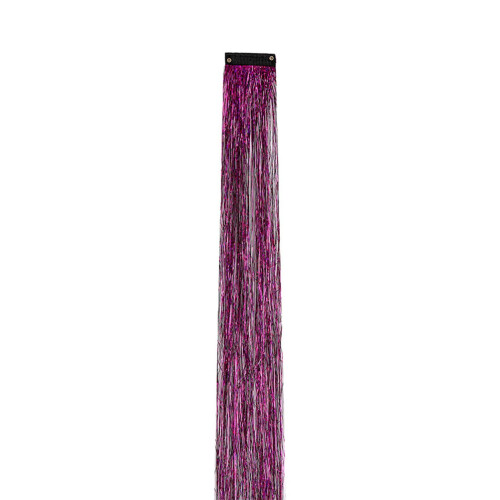 Extension per capelli con clip e glitter, 50 cm, 1 confezione 1