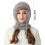 Winddichte Schalmütze mit Maske, Damen-Wintermütze mit Fleecefutter 4
