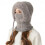 Winddichte Schalmütze mit Maske, Damen-Wintermütze mit Fleecefutter 6