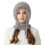 Winddichte Schalmütze mit Maske, Damen-Wintermütze mit Fleecefutter 2