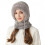 Winddichte Schalmütze mit Maske, Damen-Wintermütze mit Fleecefutter 3